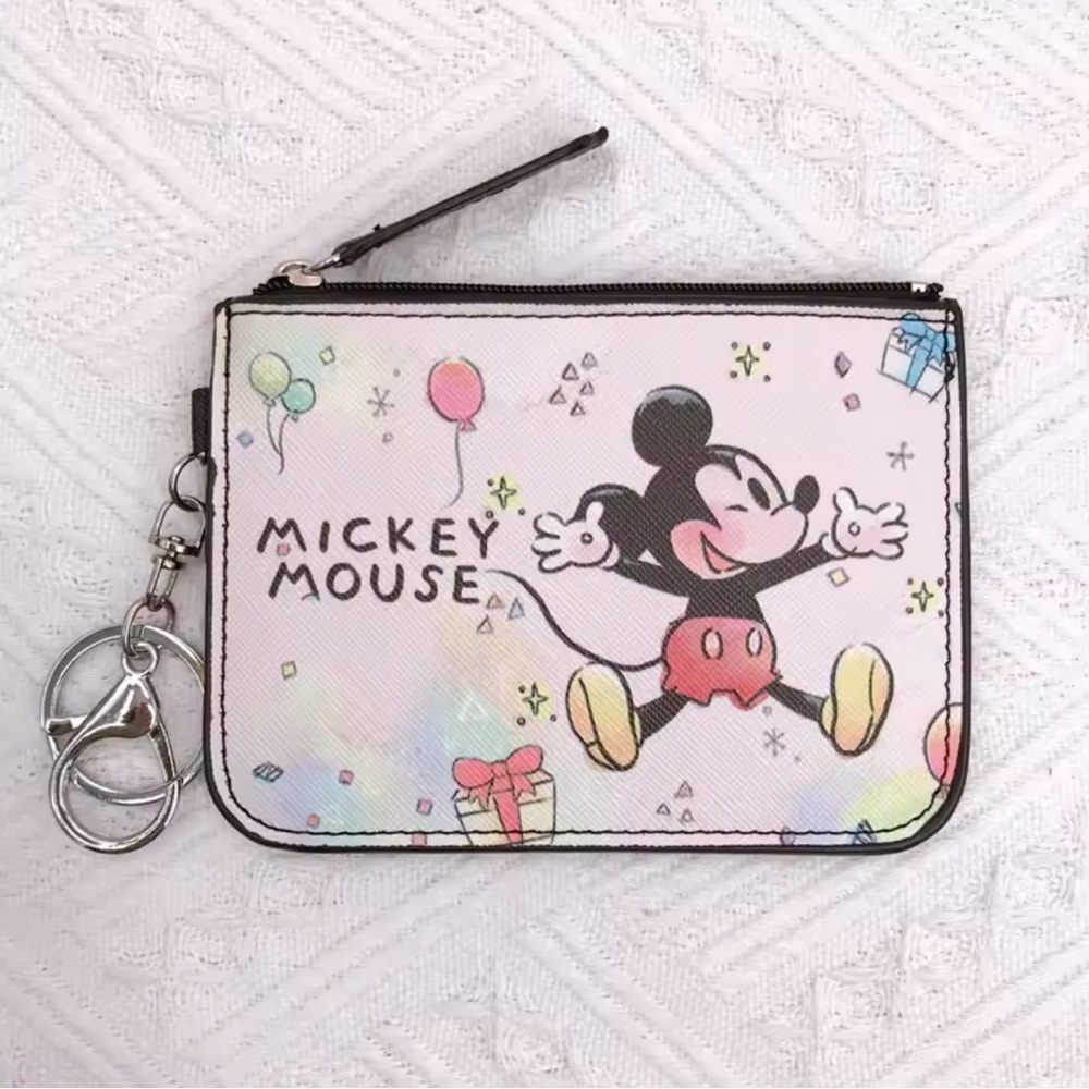 New Mickey Mouse Kids Card Holder - Coin Purse - Multicolor Disney